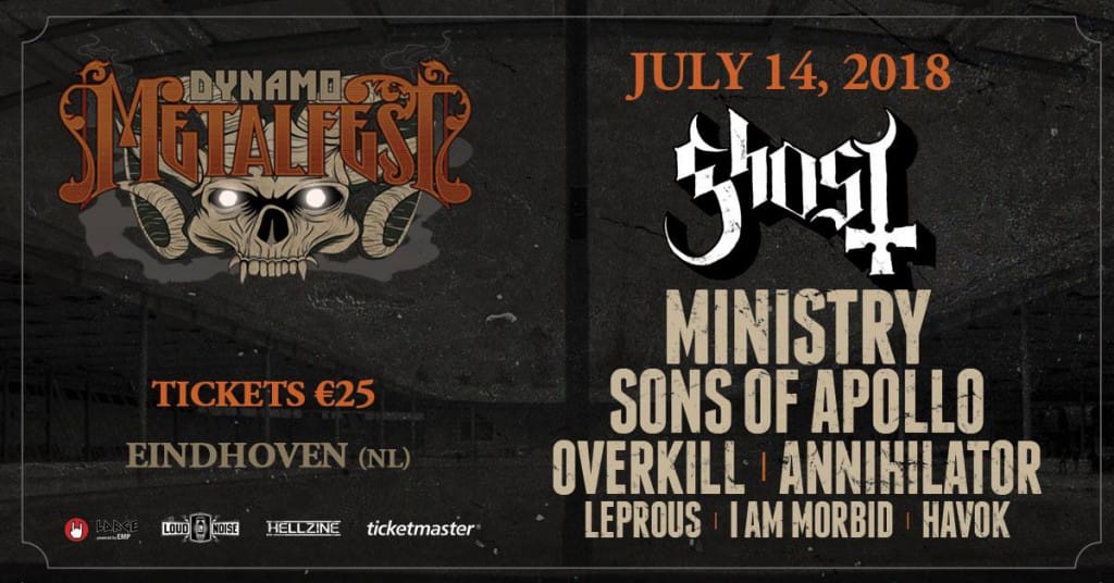 FESTIVAL NEWS Ghost to Headline Dynamo